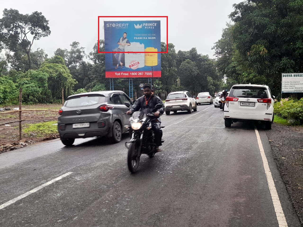 Alibaug Road Wadgaon Phata hoarding